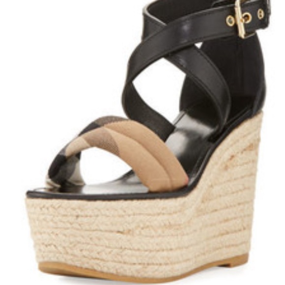 BURBERRY ARKINSON 90 Espadrille, Sandals - Picture 1 of 14